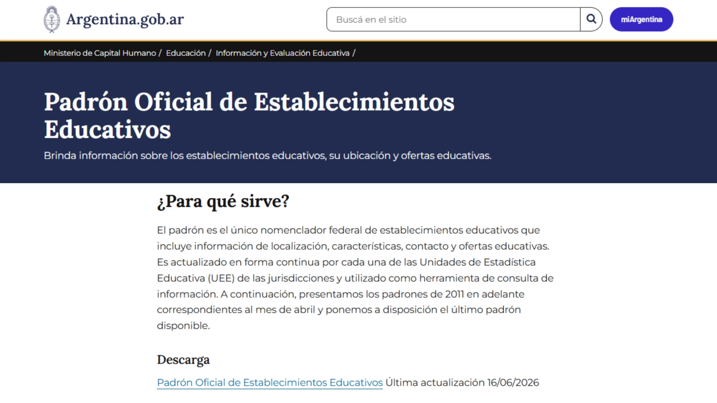 Primera versión de la base de datos