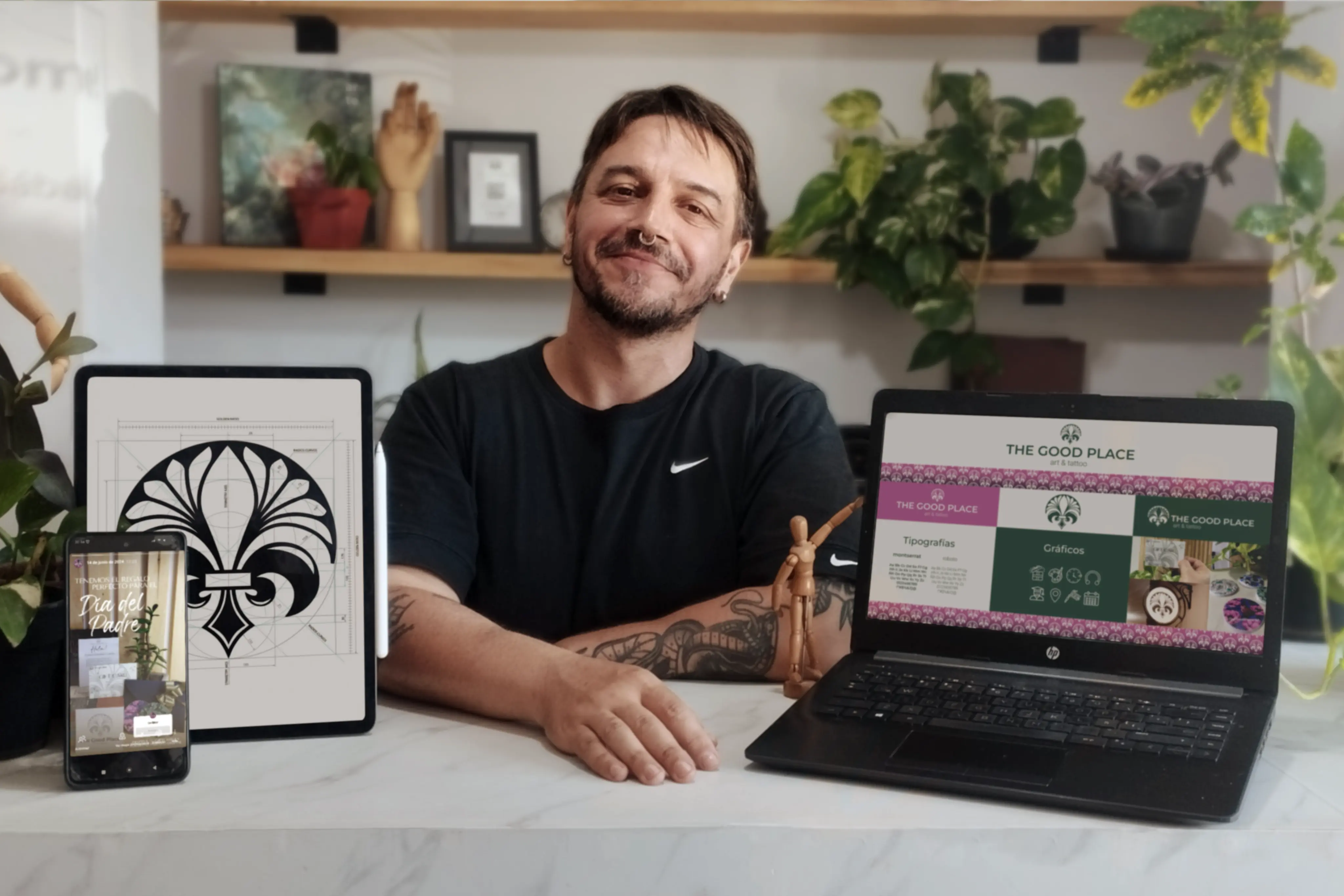 The Good Place Tattoo Studio - Interior y Branding